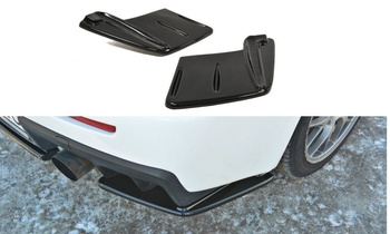 Splittery tylne boczne Maxton Mitsubishi Lancer Evo X ( bez dyfuzora ) (czarny połysk)
