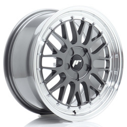 Felga aluminiowa 17" Japan Racing JR23 17x8 ET20-45 5H BLANK Hyper Gray w/Machined Lip