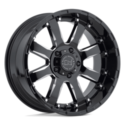Felga aluminiowa 20" Black Rhino Sierra 20x9 ET12 6x139,7 Gloss Black W/ Milled Spokes