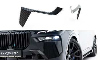 Karbonowe Nakładki Na Wloty Powietrza Przedniego Zderzaka Prepreg Maxton BMW X7 M-Pack G07 Facelift