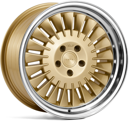 Felga aluminiowa 18" Ispiri Wheels CSR1D 18x9,5 ET35 5x100 Vintage Gold Polished Lip - Prawa