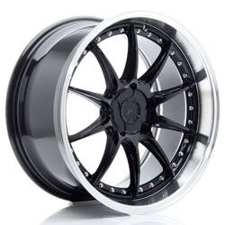 Felga aluminiowa 19" Japan Racing JR41 19x9,5 ET12-22 5H BLANK Glossy Black w/Machined Lip