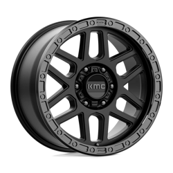 Felga aluminiowa 17" KMC Mesa 17x9 ET18 6x114,3 Satin Black With Gloss Black Lip