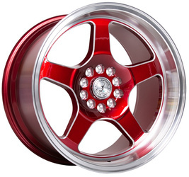 Felga aluminiowa 18" 59 North Wheels D-004 18x10,5 ET25 5x114,3/120 Candyred/polished