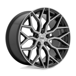 Felga aluminiowa 20" Niche Mazzanti 20x9 ET27 5x112 Gloss Black Brushed Face