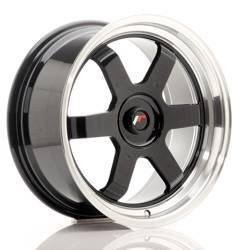 Felga aluminiowa 17" Japan Racing JR12 17x8 ET35 BLANK Gloss Black w/MachinedLip