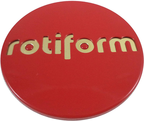 ROTIFORM 2.36"SNAPIN CAP-RED W/GOLD LOGO