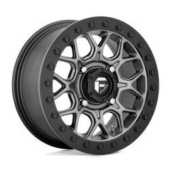 Felga aluminiowa 15" Fuel D919 TECH BEADLOCK 15x10 ET0 4x156 Matte Gun Metal Black Bead Ring