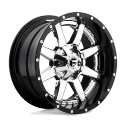 Felga aluminiowa 24" Fuel D260 MAVERICK 24x14 ET-75 6x135/139,7 Chrome Plated Gloss Black Lip