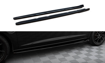 Dokładki progów Maxton V4 Seat Leon Cupra / FR Mk3 FL (czarny połysk)