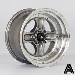 Felga aluminiowa 15" Autostar Classic 15x8 ET0 4x100/114,3 Rlgunmetal