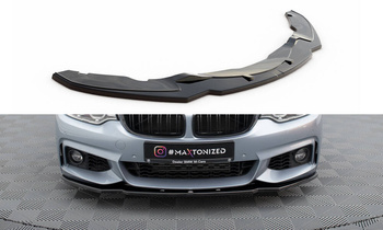 Splitter przedni Maxton BMW 4 F32 M-Pack V1 (czarny połysk)