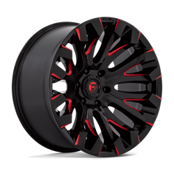 Felga aluminiowa 20" Fuel D829 QUAKE 20x9 ET1 5x127 Gloss Black Milled Red Tint