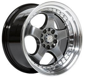 Felga aluminiowa 18" 59 North Wheels D-002 18x8.5 ET35 5x114,3/120 Hyper Black / Polished Lip