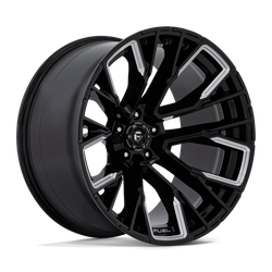 Felga aluminiowa 22" Fuel D849 REBAR 22x12 ET-44 5x139,7 Gloss Black Milled
