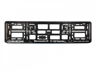 Ramka na tablice rejestracyjne Sidovski.com