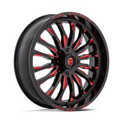 Felga aluminiowa 24" Fuel D822 ARC UTV 24x7 ET13 4x156 Gloss Black Milled Red