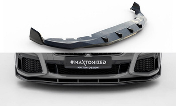 Karbonowy Splitter Prepreg + Splitter ABS Przedni Maxton BMW 7 M-Pack G11 Facelift
