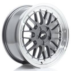 Felga aluminiowa 17" Japan Racing JR23 17x7,5 ET20-40 5H BLANK Hyper Gray w/Machined Lip