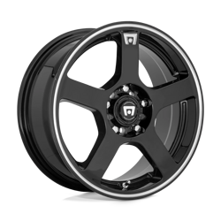 Felga aluminiowa 15" Motegi Fs5 15x6,5 ET40 4x100/114,3 Gloss Black Machined Flange