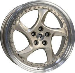 Felga aluminiowa 19" mbDESIGN TURBO S 19x8,5 ET50 5x112 Jasnoszary polerowany