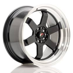 Felga aluminiowa 17" Japan Racing JR12 17x9 ET25 5x100/114 Gloss Black w/MachinedLip