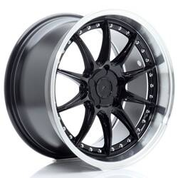 Felga aluminiowa 18" Japan Racing JR41 18x9,5 ET15-35 5H BLANK Glossy Black w/Machined Lip