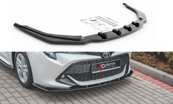 Splitter przedni Maxton V1 Toyota Corolla XII Touring Sports / Hatchback (czarny połysk)