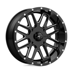 Felga aluminiowa 20" MSA Offroad Wheels M35 BANDIT 20x7 ET0 4x137 Gloss Black Milled