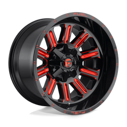 Felga aluminiowa 20" Fuel Hardline 20x10 ET-18 8x170 Gloss Black Red Tinted Clear