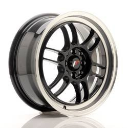 Felga aluminiowa 16" Japan Racing JR7 16x7 ET38 4x100/114 Gloss Black w/MachinedLip
