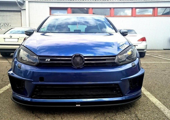 Splitter przedni Maxton Volkswagen Golf MK6 (do zderzaka R400) (czarny połysk)