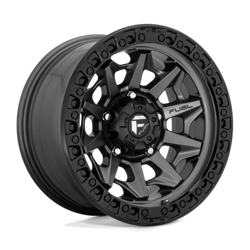 Felga aluminiowa 15" Fuel Covert 15x8 ET-19 5x114,3 Matte Gun Metal Black Bead Ring
