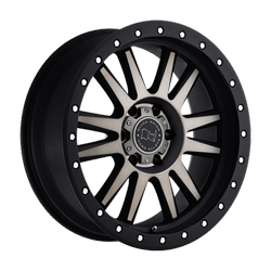 Felga aluminiowa 17" Black Rhino Warlord 17x9 ET12 6x139,7 Matte Black W/ Machined Dark Tint