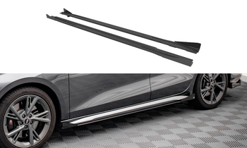 Dokładki progów Street Pro + Flaps Maxton Audi S3 / A3 S-Line 8Y / 8Y Facelift