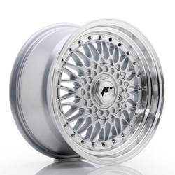 Felga aluminiowa 16" Japan Racing JR9 16x8 ET25 4x100/108 Silver w/Machined Lip+SilverRivets