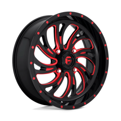 Felga aluminiowa 20" Fuel D642 KOMPRESSOR 20x7 ET13 4x156 Gloss Black Red Tinted Clear