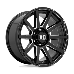 Felga aluminiowa 20" XD Outbreak 20x10 ET12 6x139,7 Gloss Black Milled