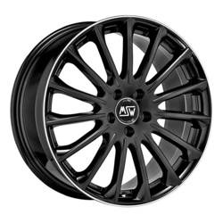 Felga aluminiowa 18" MSW 30 18x8 ET40 5x112 Gloss Black Diamond Lip