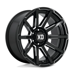 Felga aluminiowa 22" XD Outbreak 22x10 ET12 5x150 Gloss Black Milled