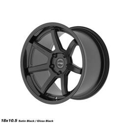Felga aluminiowa 18" Strom DS-15 18x10,5 ET10 5x114.3 Gloss Black / Satin Black Face