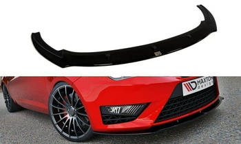 Splitter przedni Maxton Seat Ibiza IV Cupra (6J) Polift (czarny połysk)