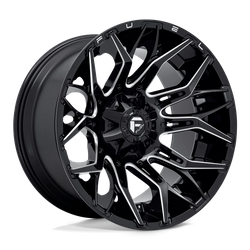 Felga aluminiowa 22" Fuel Twitch 22x12 ET-44 8x170 Glossy Black Milled