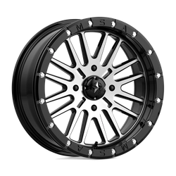 Felga aluminiowa 18" MSA Offroad Wheels M37 BRUTE BEADLOCK 18x7 ET10 4x137 Gloss Black Machined