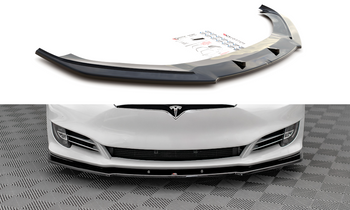 Splitter przedni Maxton V1 Tesla Model S Polift (czarny połysk)