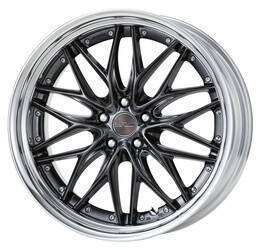 Felga aluminiowa Work Wheels SCHWERT QUELL 20" STEP RIM Brilliant Silver Black(BSB)