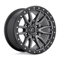 Felga aluminiowa 20" Fuel Rebel 20x9 ET1 5x139,7 Matte Gun Metal Black Bead Ring