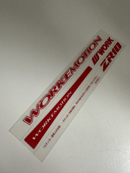 Naklejka WORK Wheels Emotion ZR10 Red Decal