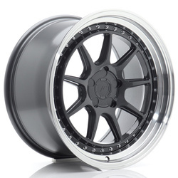 Felga aluminiowa 18" Japan Racing JR47 18x9,5 ET15-35 5H BLANK Hyper Gray w/Machined Lip