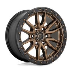 Felga aluminiowa 17" Fuel Rebel 17x9 ET1 6x139,7 Matte Bronze Black Bead Ring